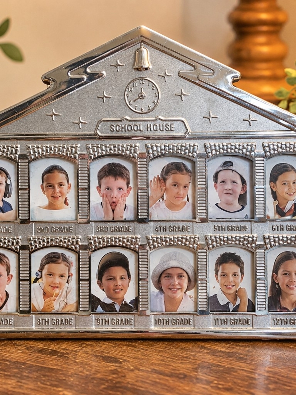 Schoolhouse K-12 School Years Picture Frame Kindergarten to Graduation